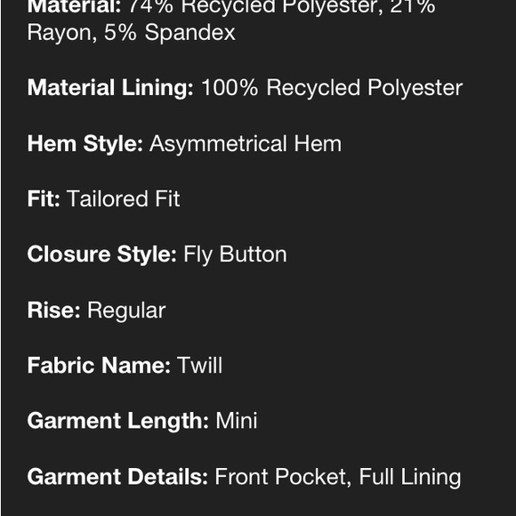 New “A New Day” Mini Tailored Skirt size 16 - Picture 5 of 9